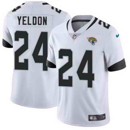 Nike Jaguars #24 T J  Yeldon White Youth Stitched NFL Vapor Untouchable Limited Jersey